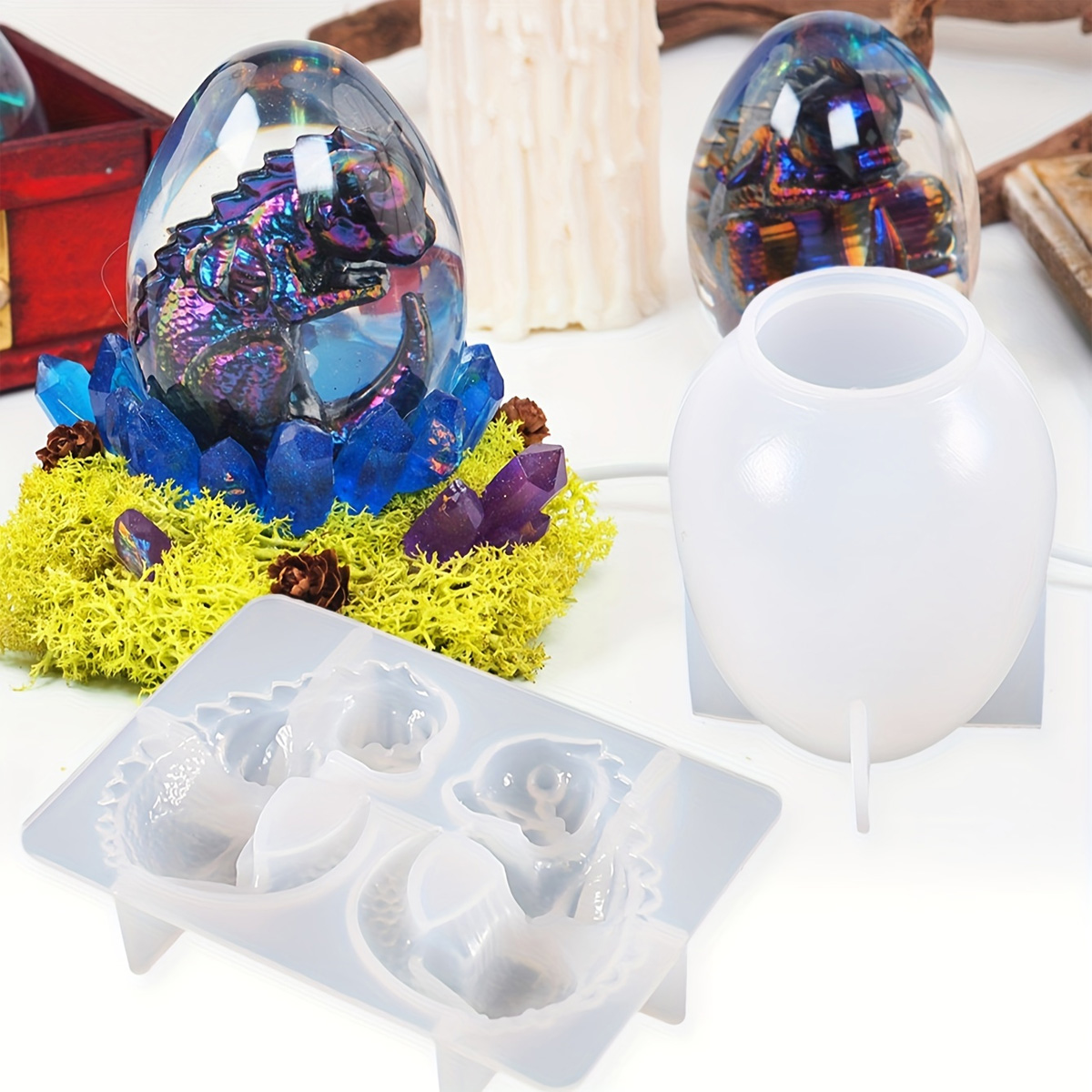 Siliconen drakenei mallen, 2-d - Candle Making Kit recensie en prijs