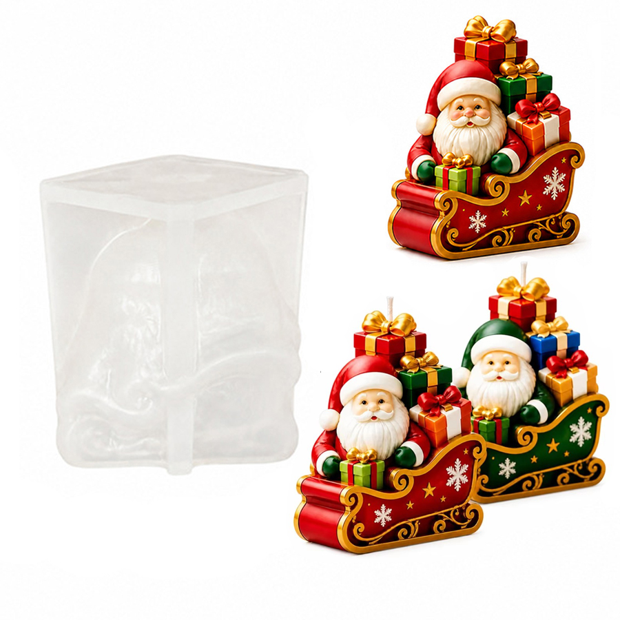 Siliconen kaarsvorm met kerstm - Candle Containers recensie en prijs