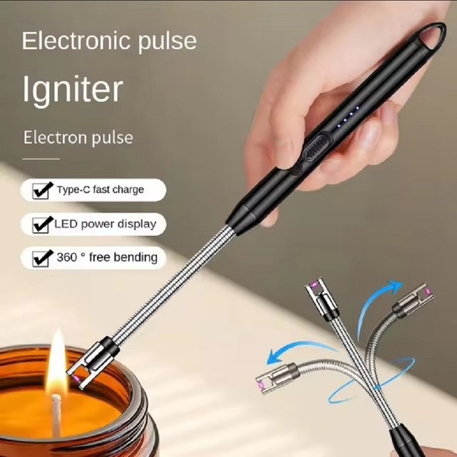 360 °   Type-C Gebogen Winddic - Candle Lighter recensie en prijs